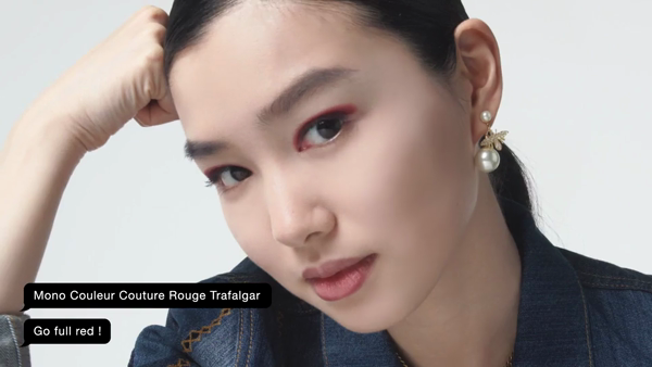 Reddish velvet look