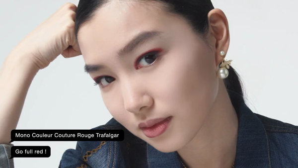 Reddish velvet look